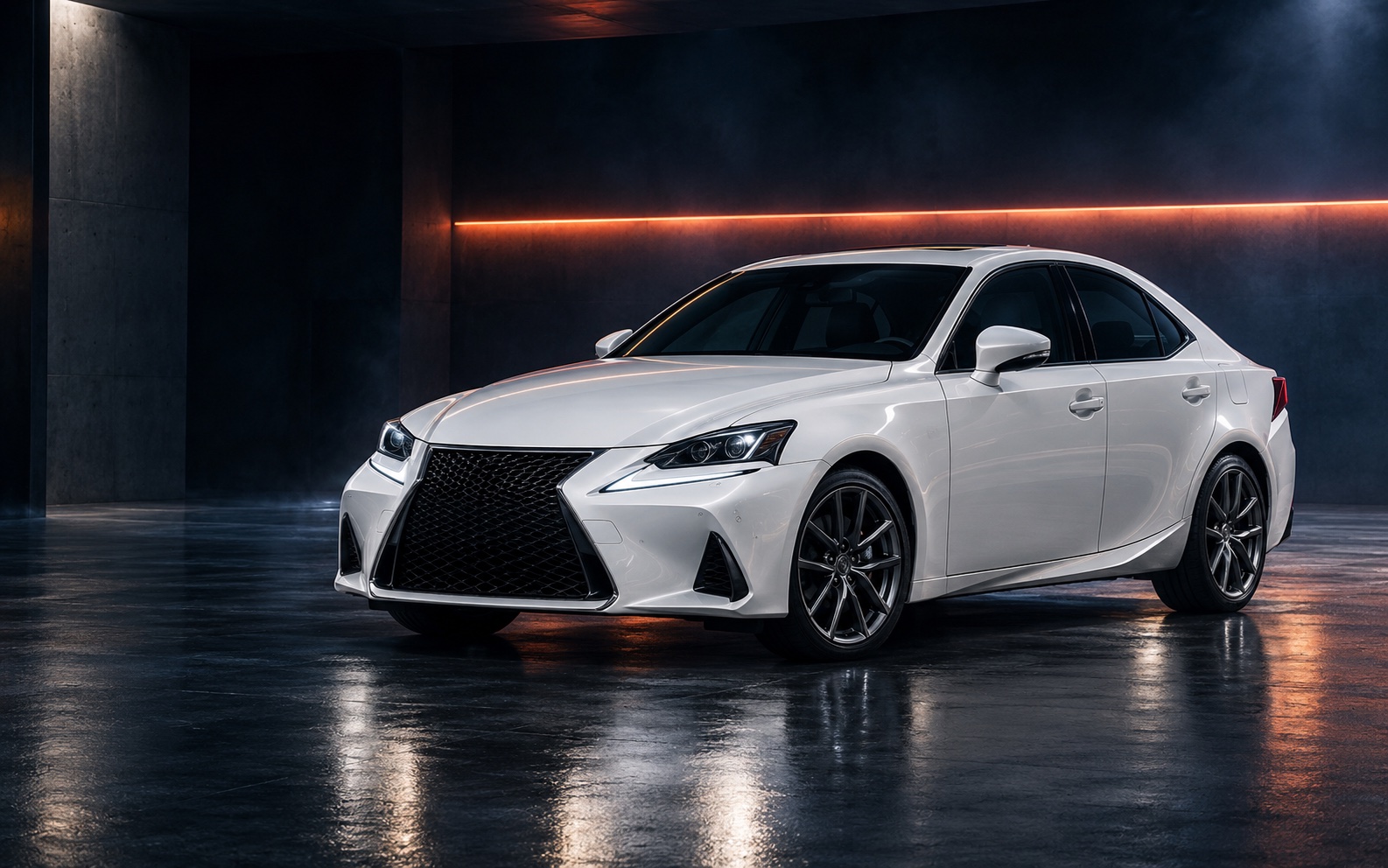 Original editorial visual of the Lexus IS 350 model