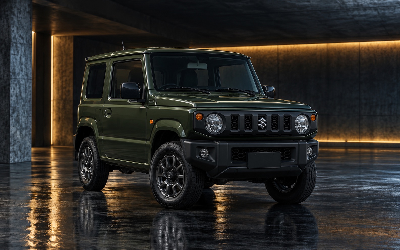 Suzuki Jimny · 2018 generation — editorial illustration