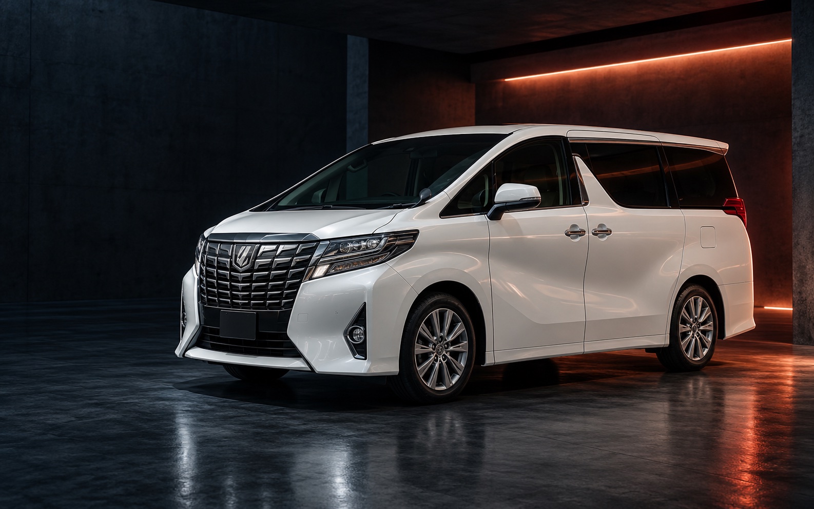 Toyota Alphard · 30 series — editorial illustration