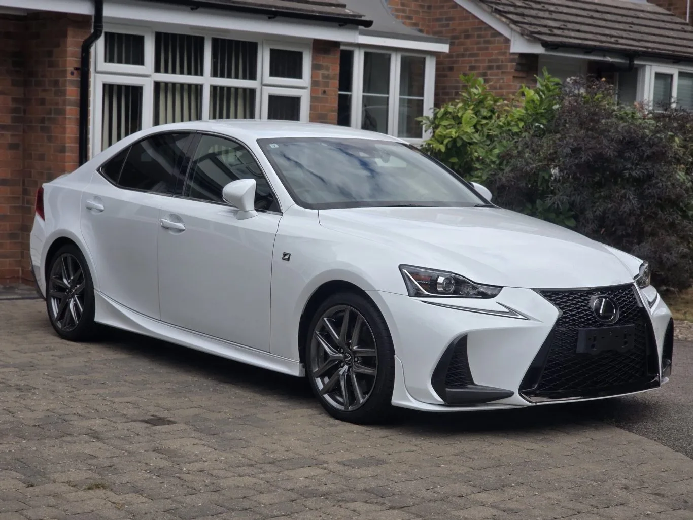 Founder’s own white 2017 Lexus IS 350 F Sport — actual photograph